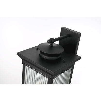 Collins 9.5 Inch Outdoor Wall Sconce In Black