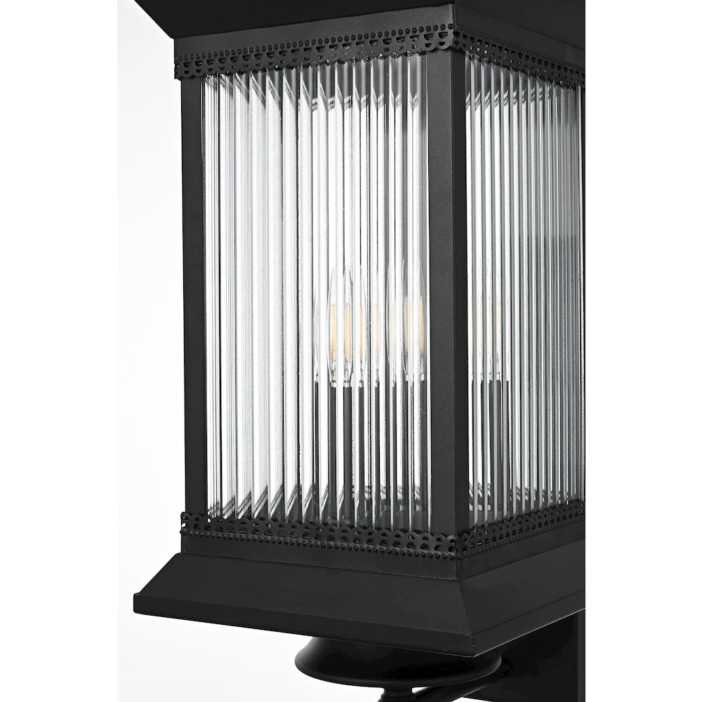 Collins 9.5 Inch Outdoor Wall Sconce In Black