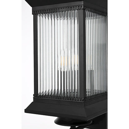 Collins 9.5 Inch Outdoor Wall Sconce In Black