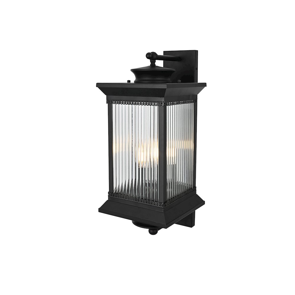 Collins 9.5 Inch Outdoor Wall Sconce In Black