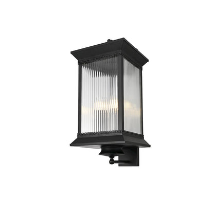 Collins 12 Inch Outdoor Wall Sconce In Black