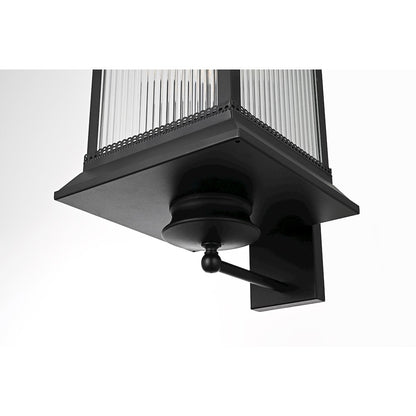Collins 12 Inch Outdoor Wall Sconce In Black