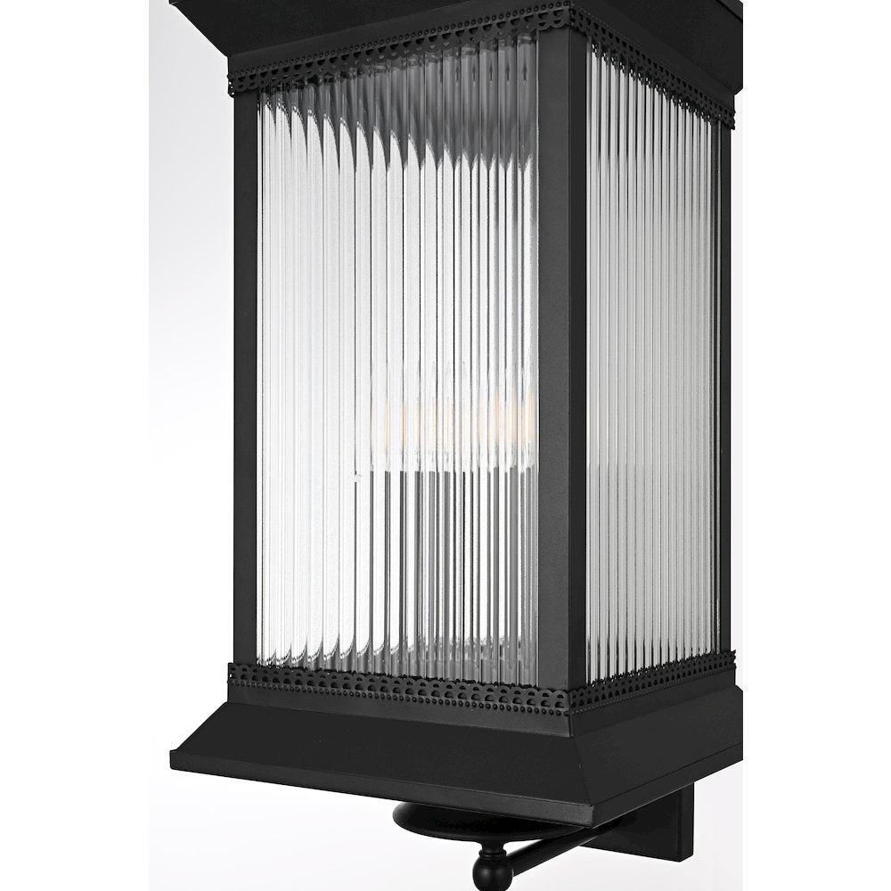 Collins 12 Inch Outdoor Wall Sconce In Black