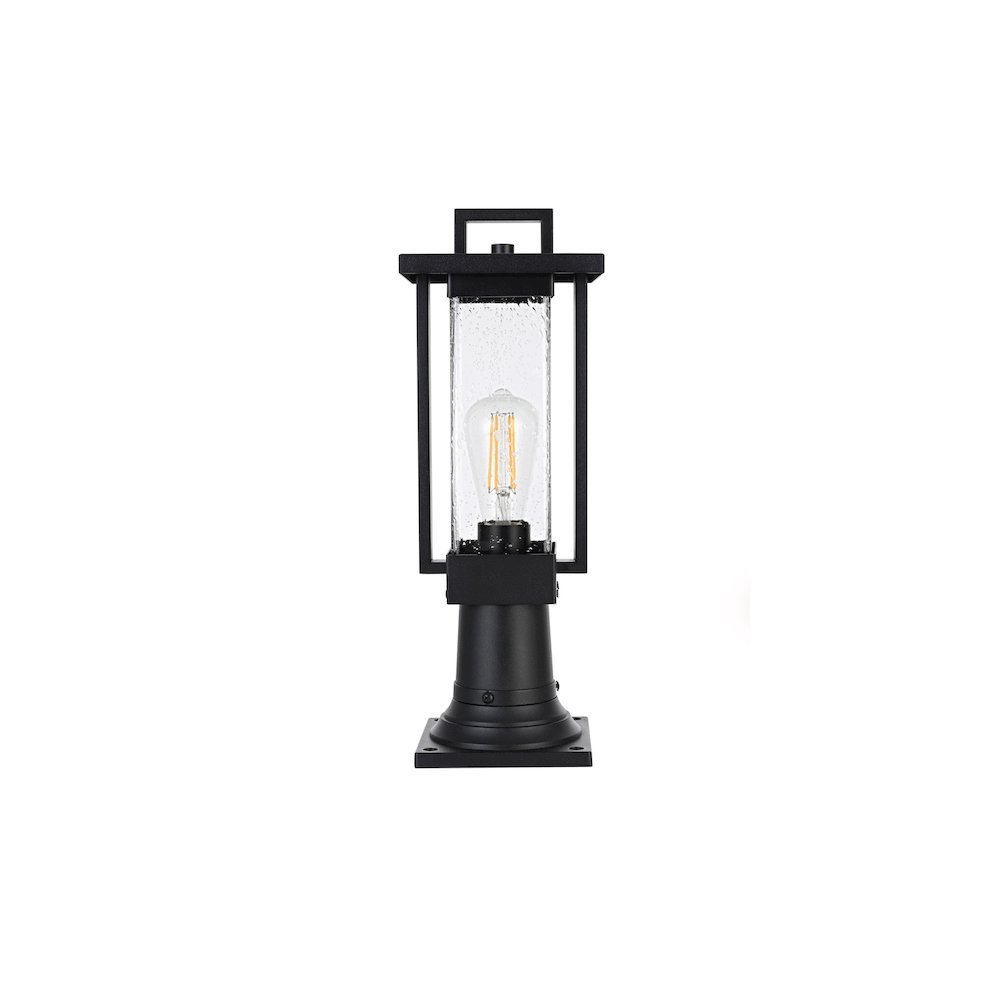 Tilton 7 inch Outdoor Pendant in Black