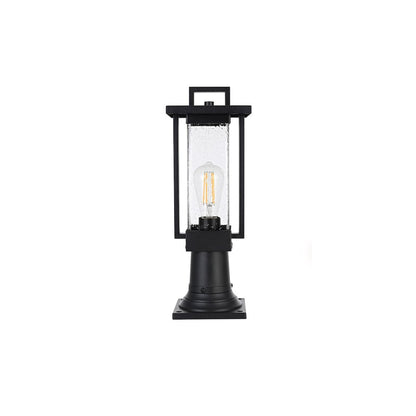 Tilton 7 inch Outdoor Pendant in Black