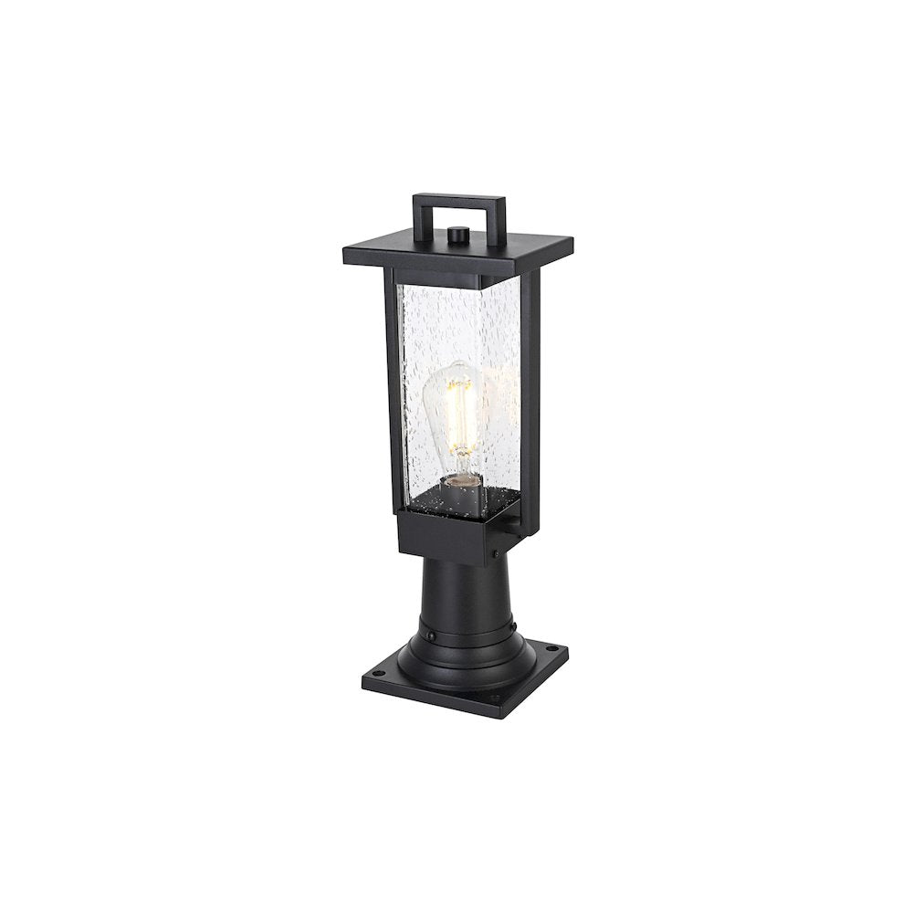 Tilton 7 inch Outdoor Pendant in Black