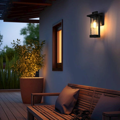 Tilton 7 inch Outdoor Pendant in Black