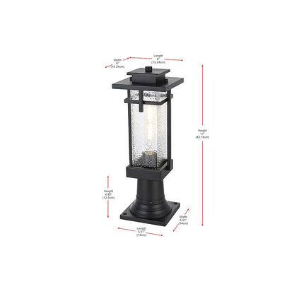 Cambria 7 inch Outdoor Pendant in Black