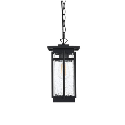 Livingston 7 inch Outdoor Pendant in Black