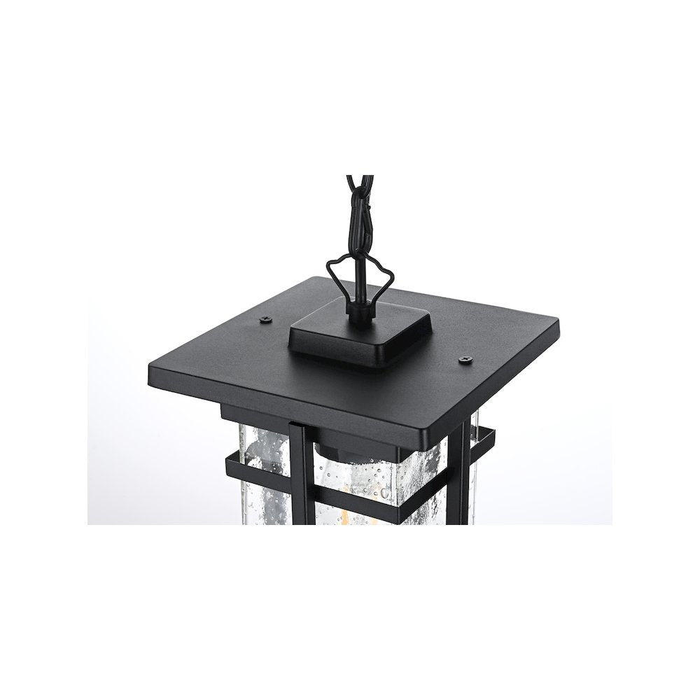 Livingston 7 inch Outdoor Pendant in Black