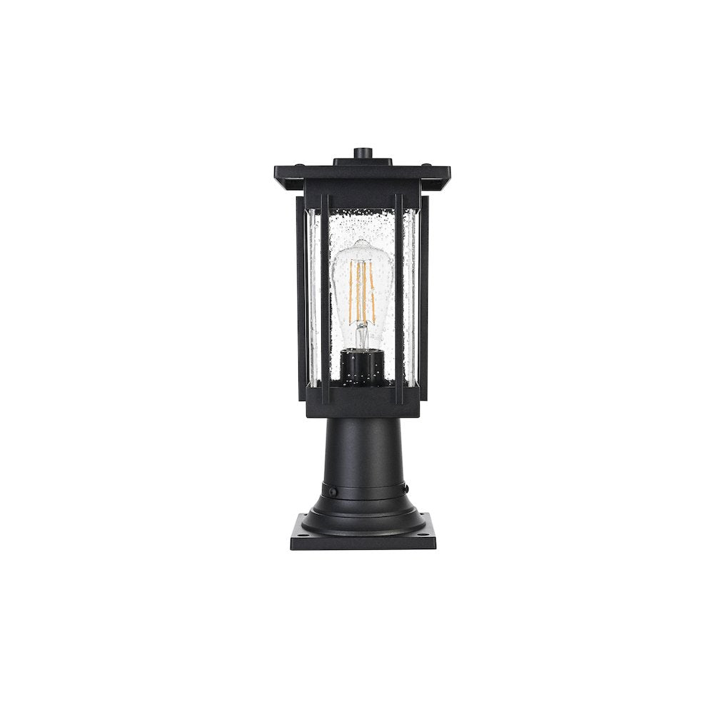 Melvale 7 inch Outdoor Pendant in Black