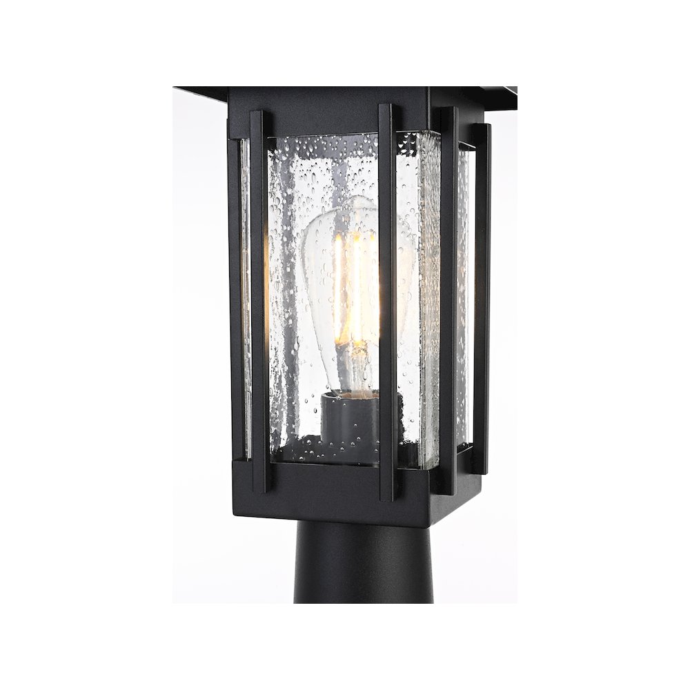 Melvale 7 inch Outdoor Pendant in Black
