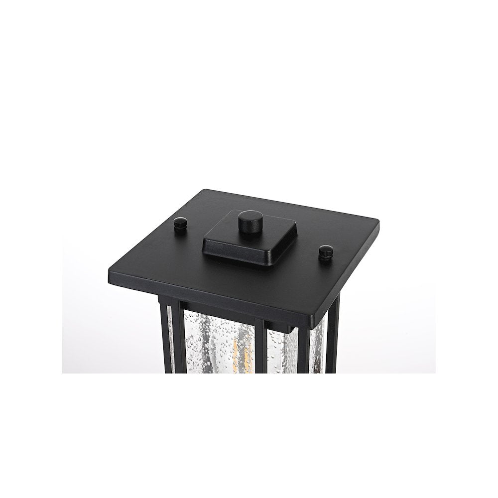 Melvale 7 inch Outdoor Pendant in Black