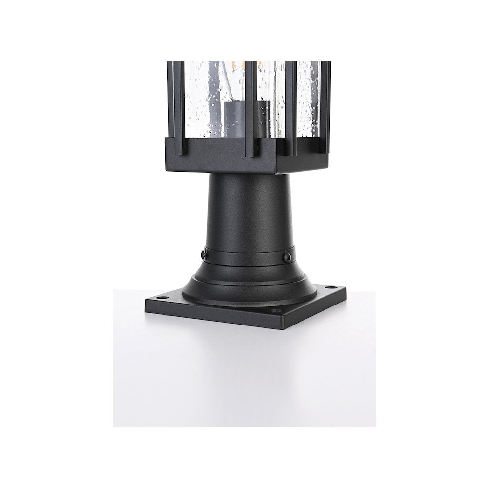 Melvale 7 inch Outdoor Pendant in Black