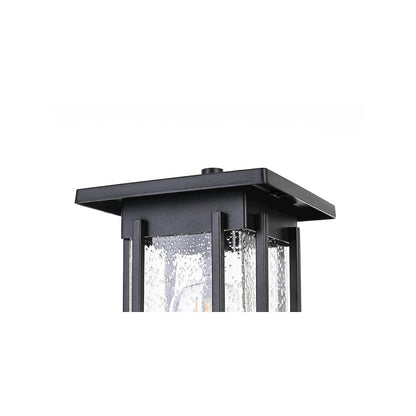 Melvale 7 inch Outdoor Pendant in Black