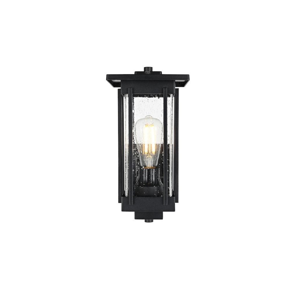 Melvale 7 inch Outdoor Pendant in Black