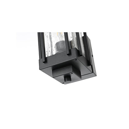 Melvale 7 inch Outdoor Pendant in Black