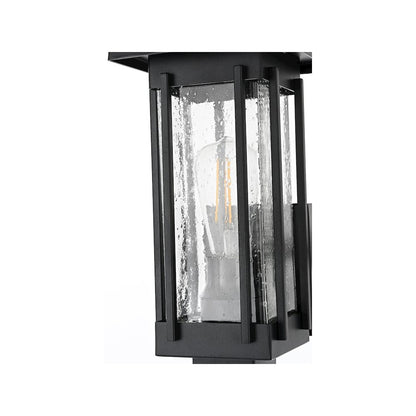 Melvale 7 inch Outdoor Pendant in Black