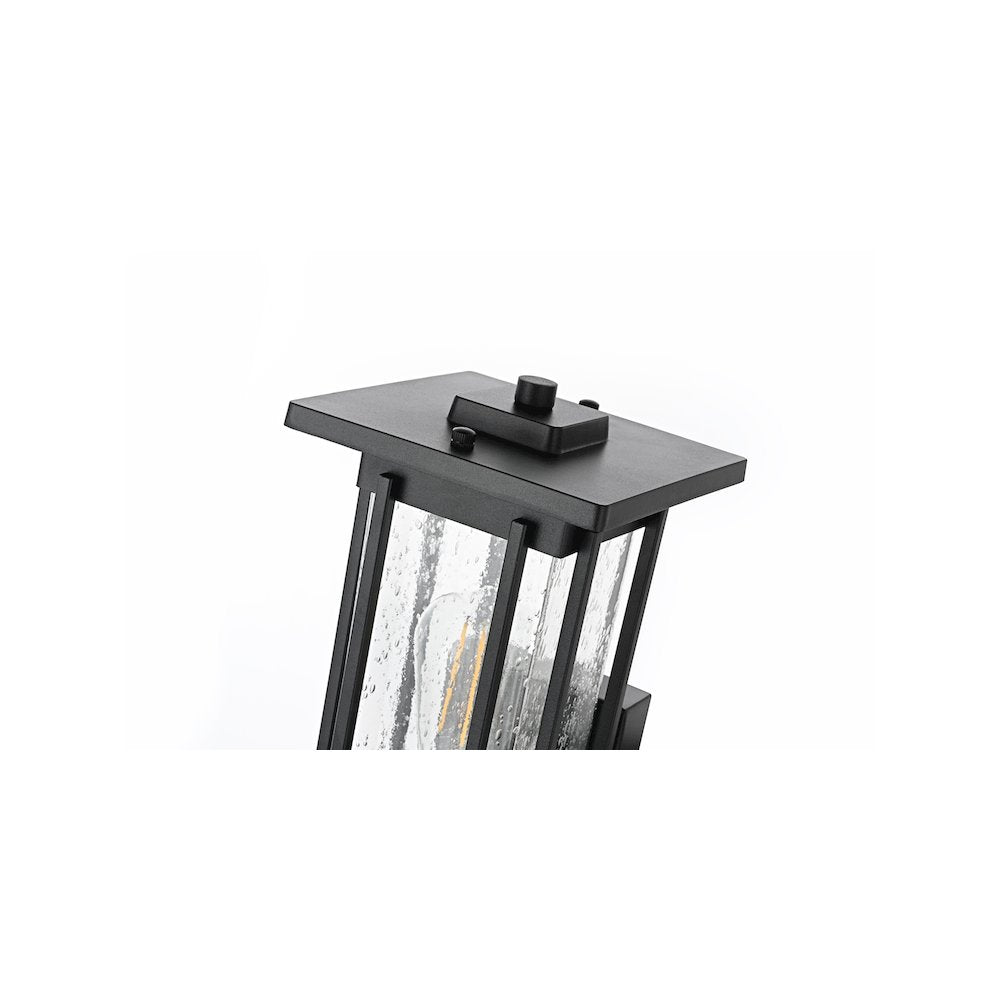 Melvale 7 inch Outdoor Pendant in Black