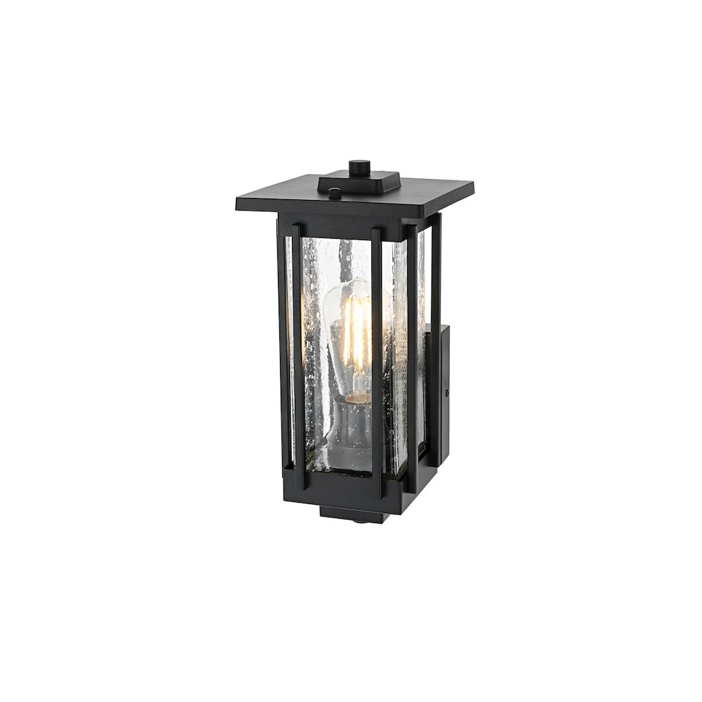 Melvale 7 inch Outdoor Pendant in Black