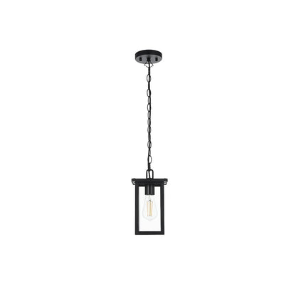 Venango 7 inch Outdoor Pendant in Black