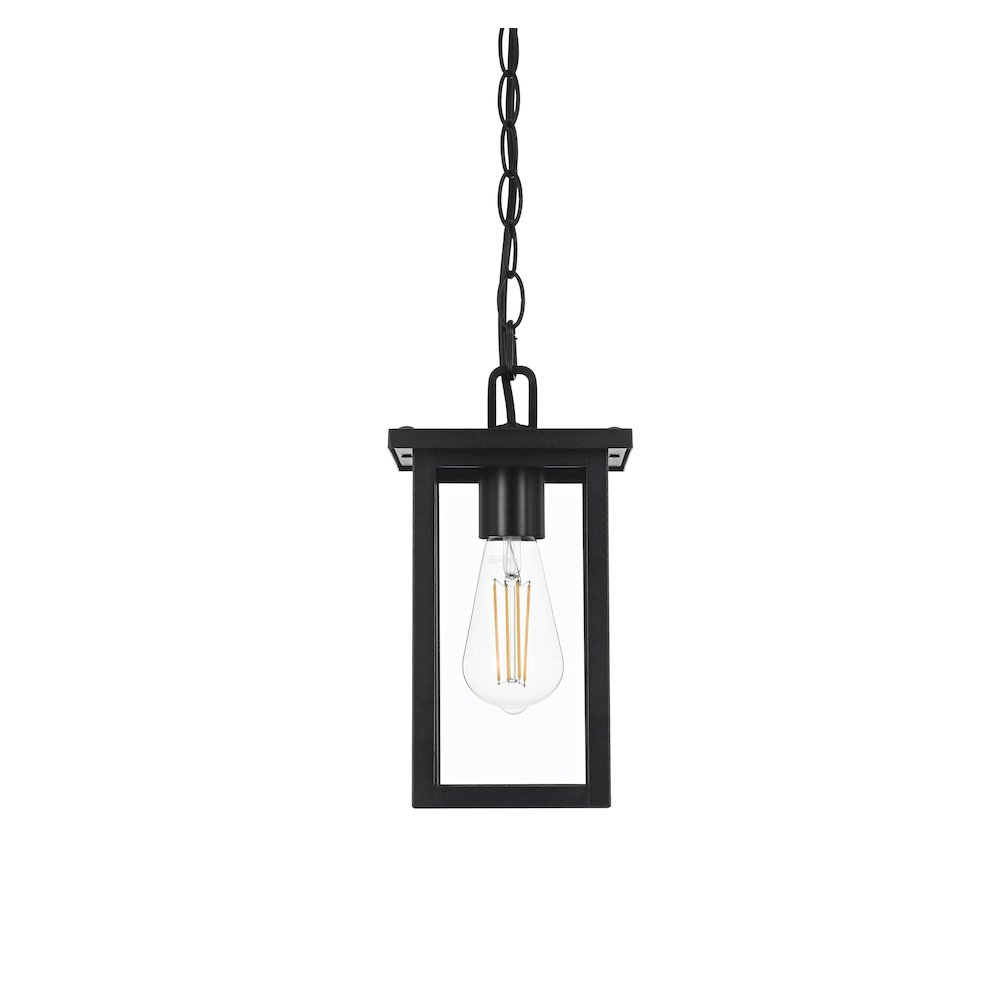 Venango 7 inch Outdoor Pendant in Black