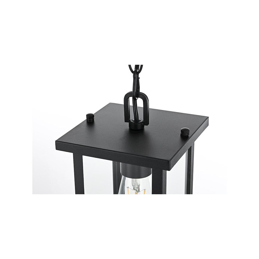 Venango 7 inch Outdoor Pendant in Black