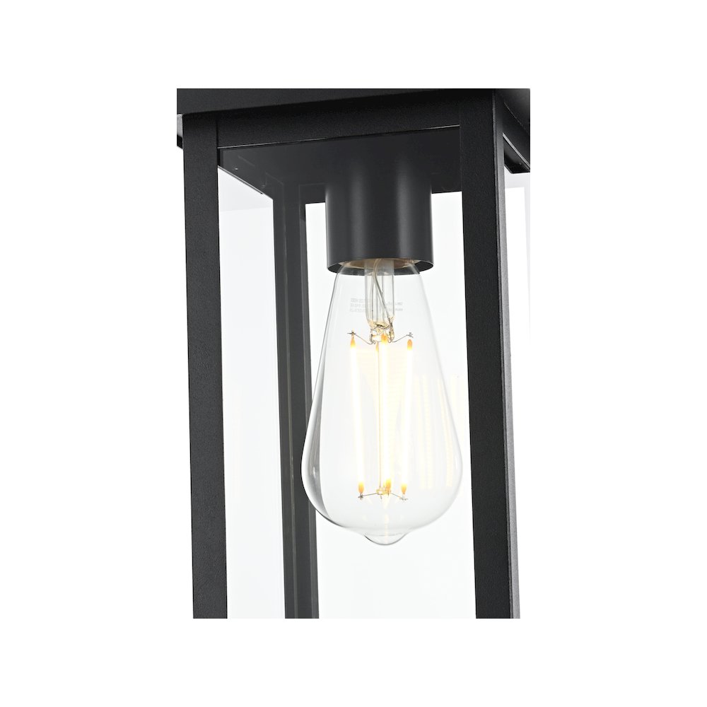 Venango 7 inch Outdoor Pendant in Black