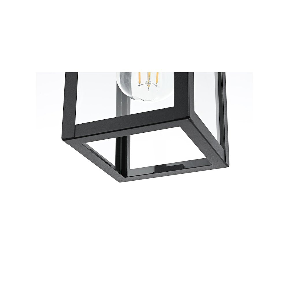 Venango 7 inch Outdoor Pendant in Black
