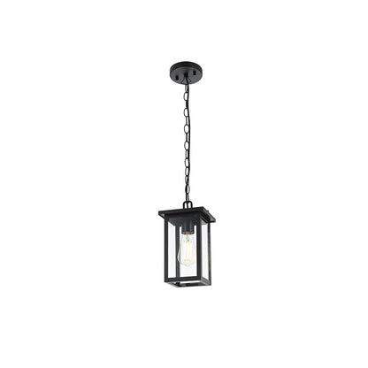 Venango 7 inch Outdoor Pendant in Black