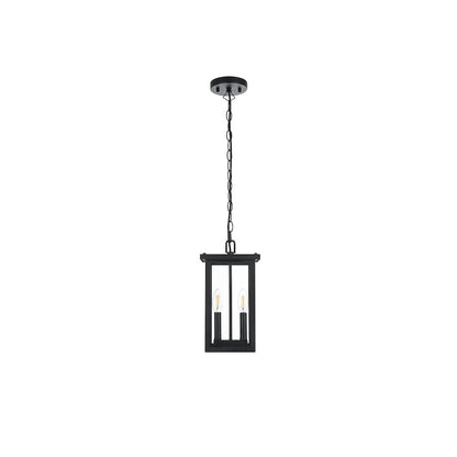 Venango 7 inch Outdoor Pendant in Black