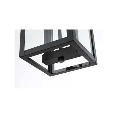 Venango 7 inch Outdoor Pendant in Black