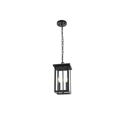 Venango 7 inch Outdoor Pendant in Black