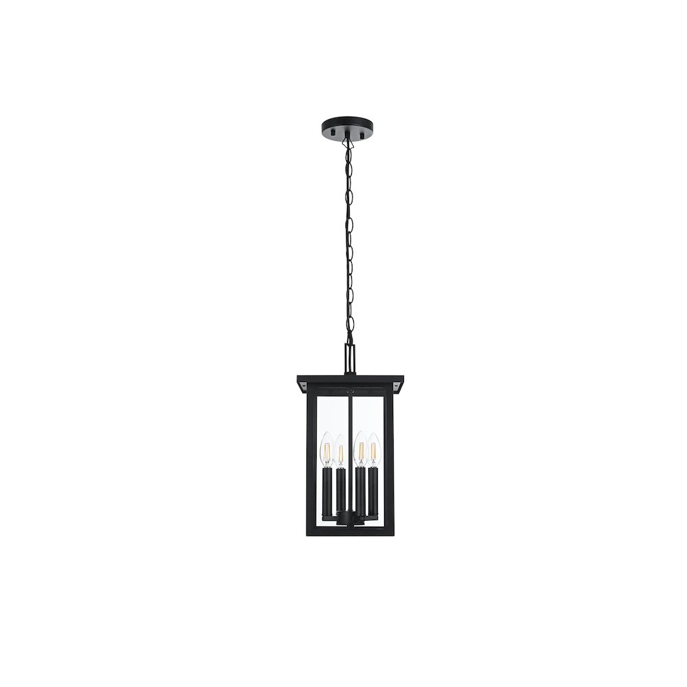 Sheridan 7 inch Outdoor Pendant in Black