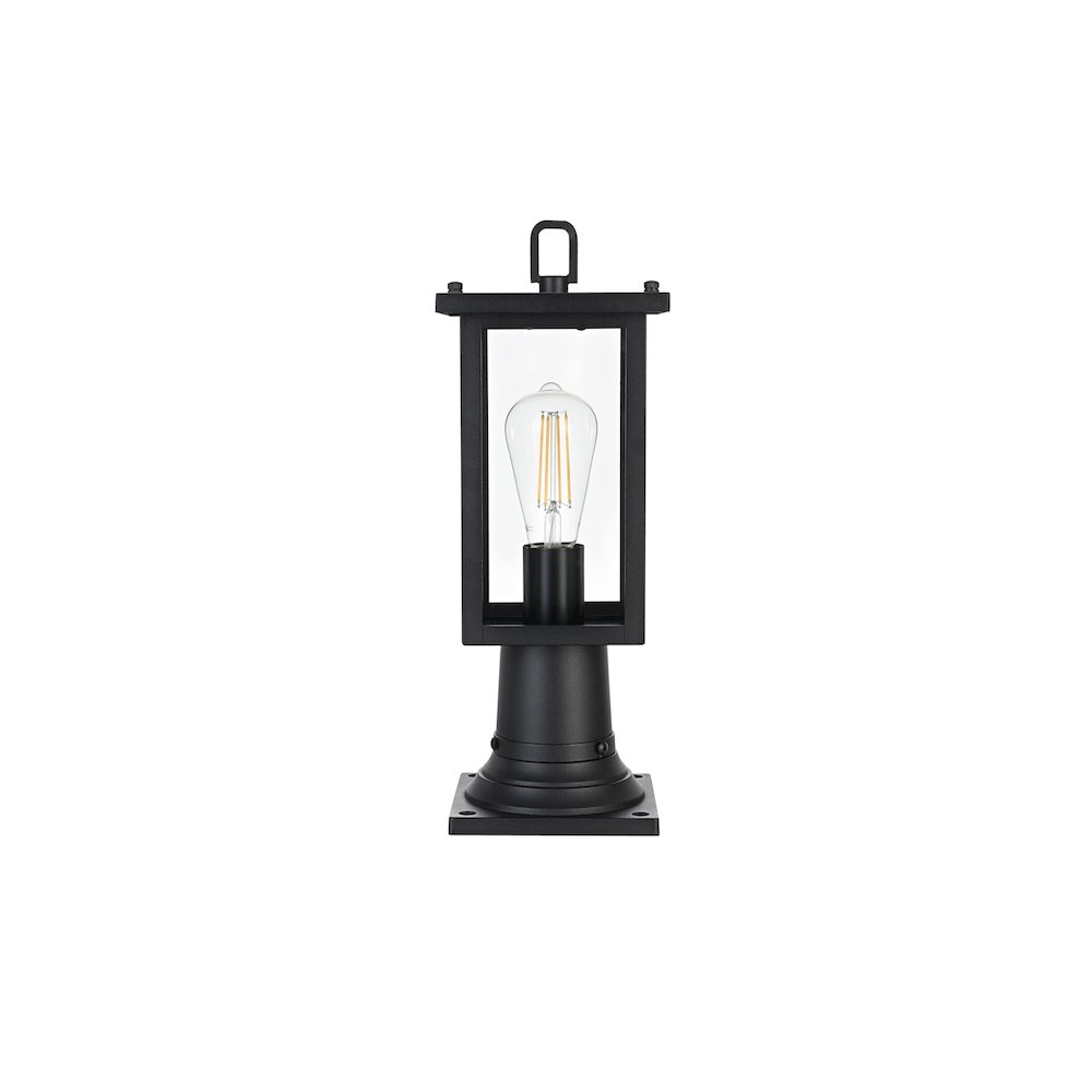 Venango 7 inch Outdoor Pendant in Black