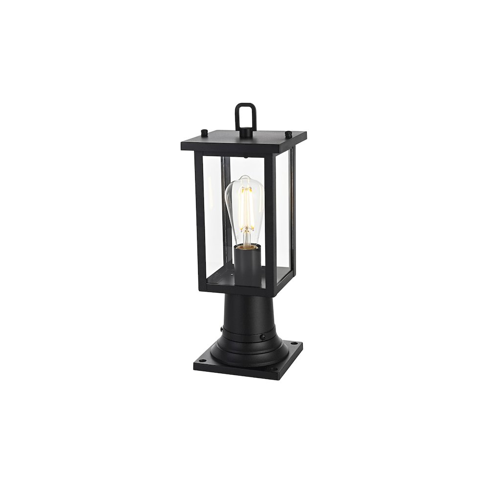 Venango 7 inch Outdoor Pendant in Black