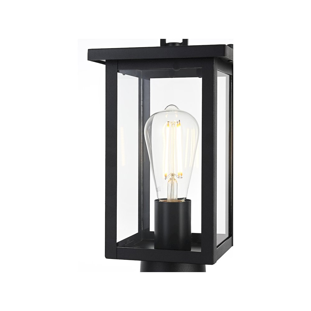 Venango 7 inch Outdoor Pendant in Black