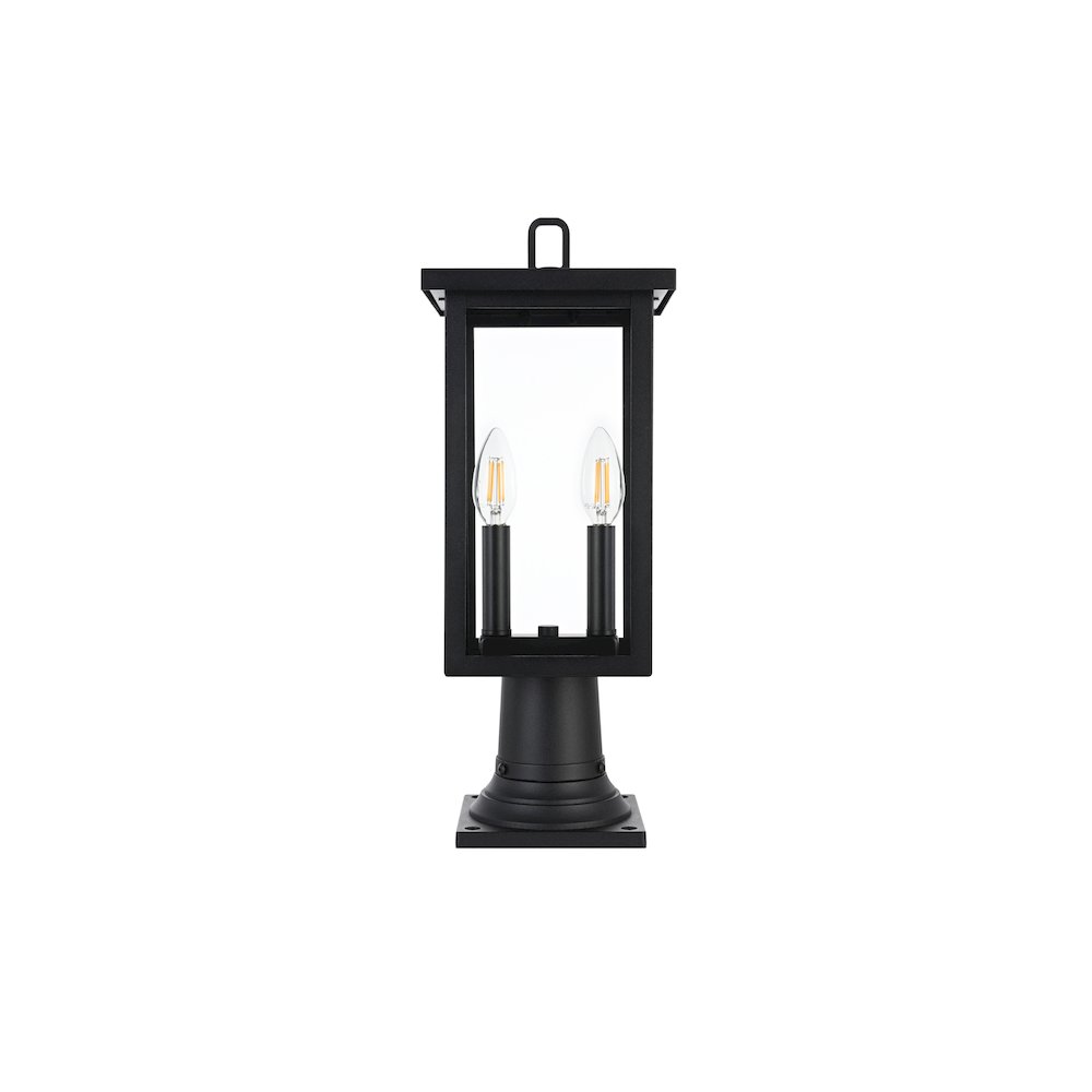 Venango 7 inch Outdoor Pendant in Black