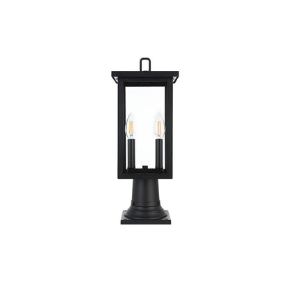 Venango 7 inch Outdoor Pendant in Black