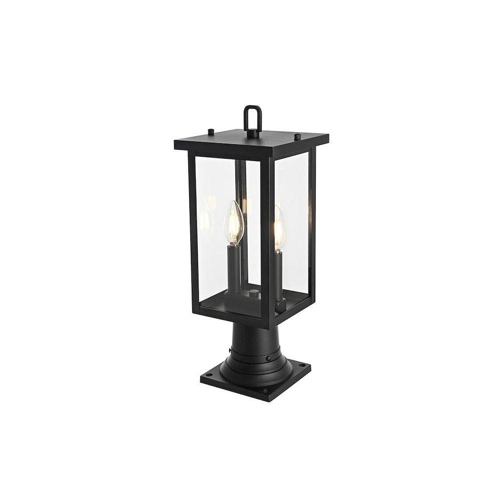 Venango 7 inch Outdoor Pendant in Black