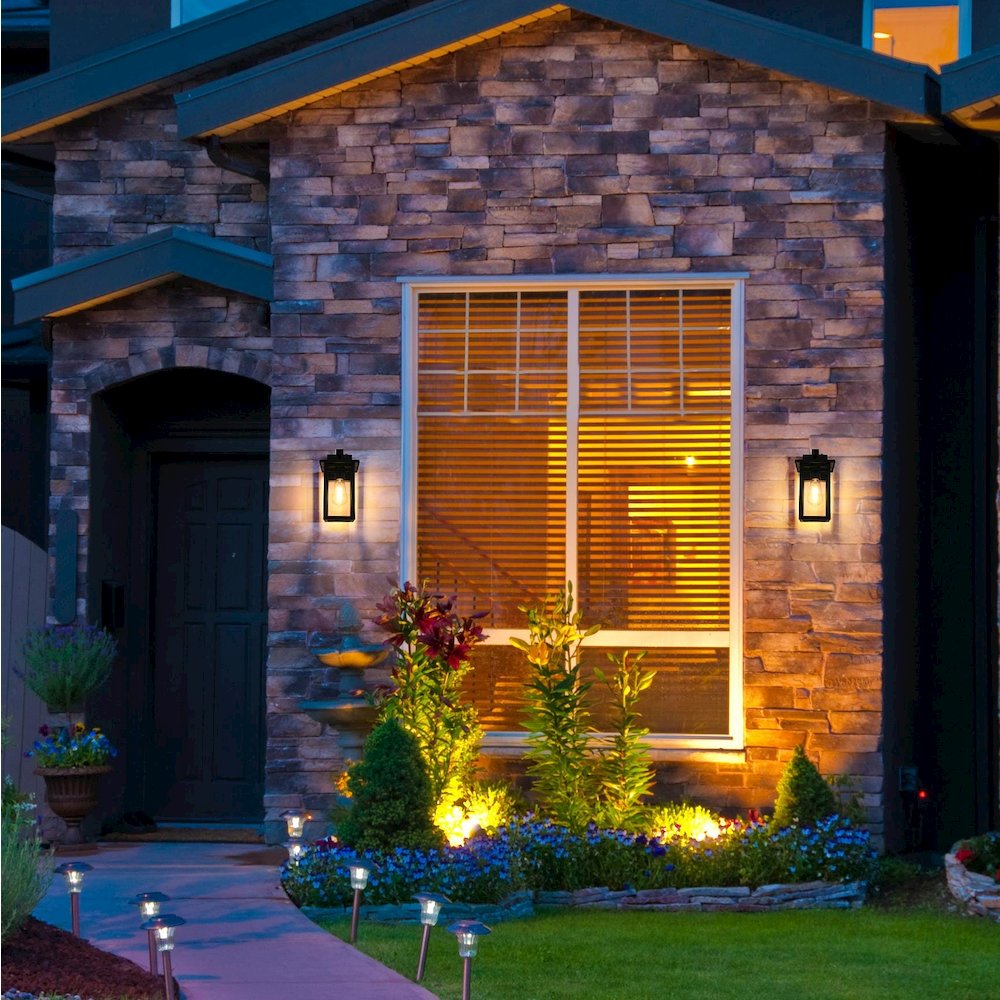 Venango 7 inch Outdoor Pendant in Black