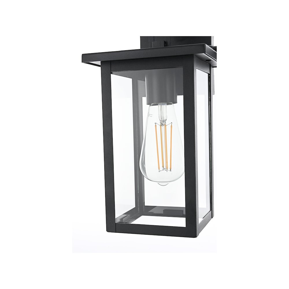 Venango 7 inch Outdoor Pendant in Black