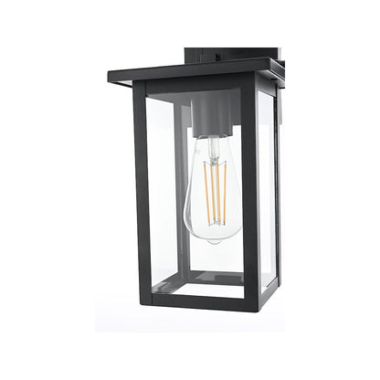 Venango 7 inch Outdoor Pendant in Black