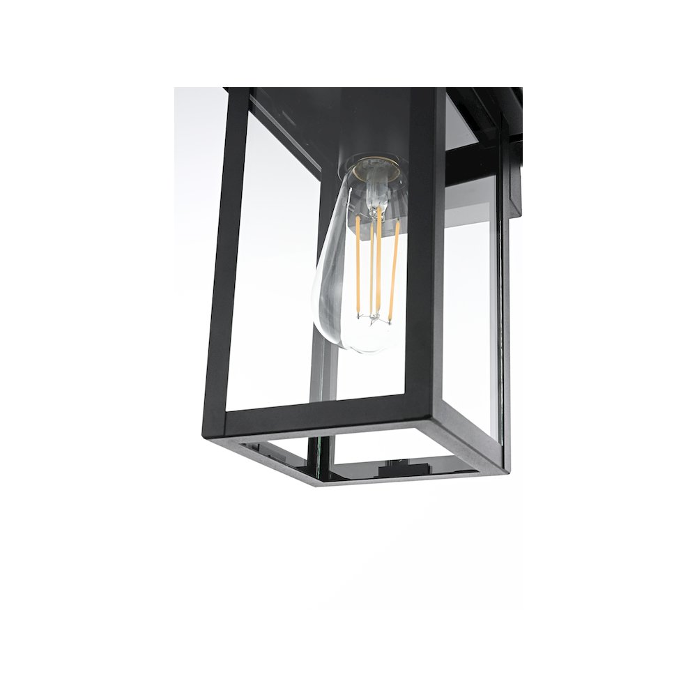 Venango 7 inch Outdoor Pendant in Black