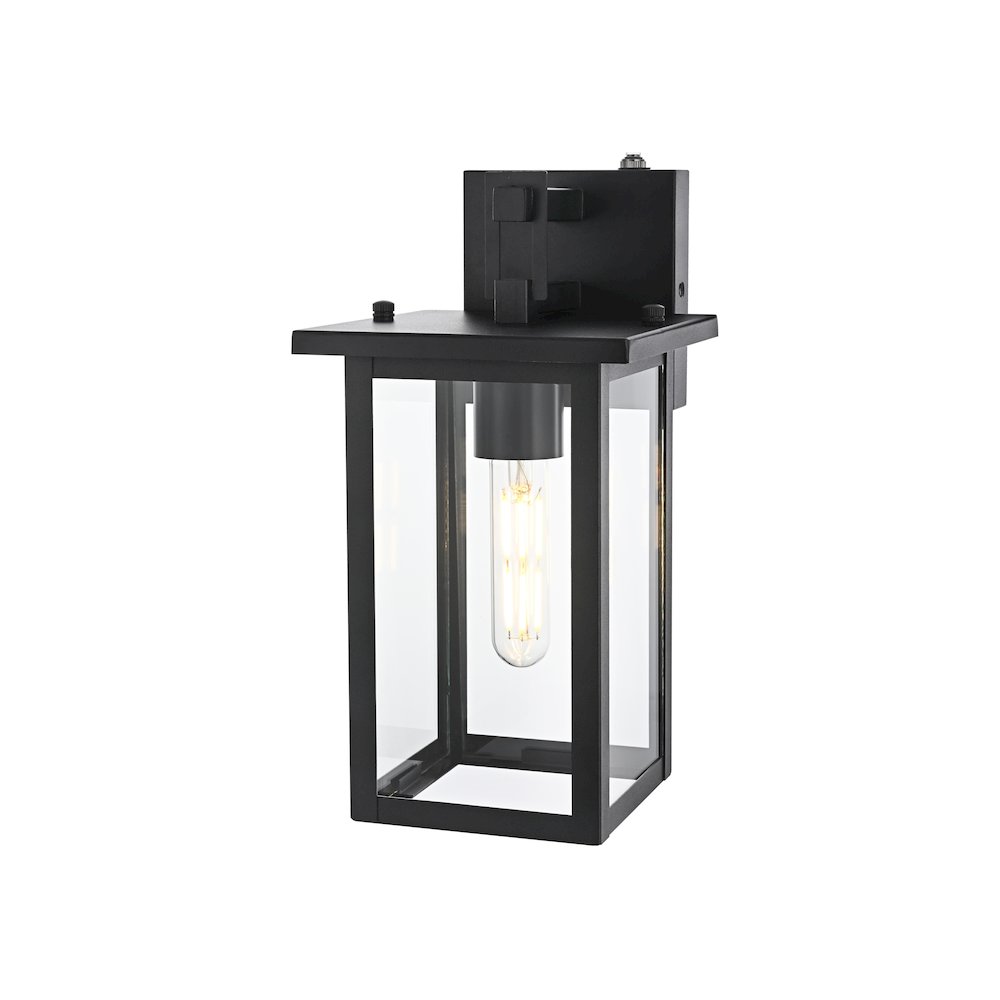 Venango 7 inch Outdoor Pendant in Black