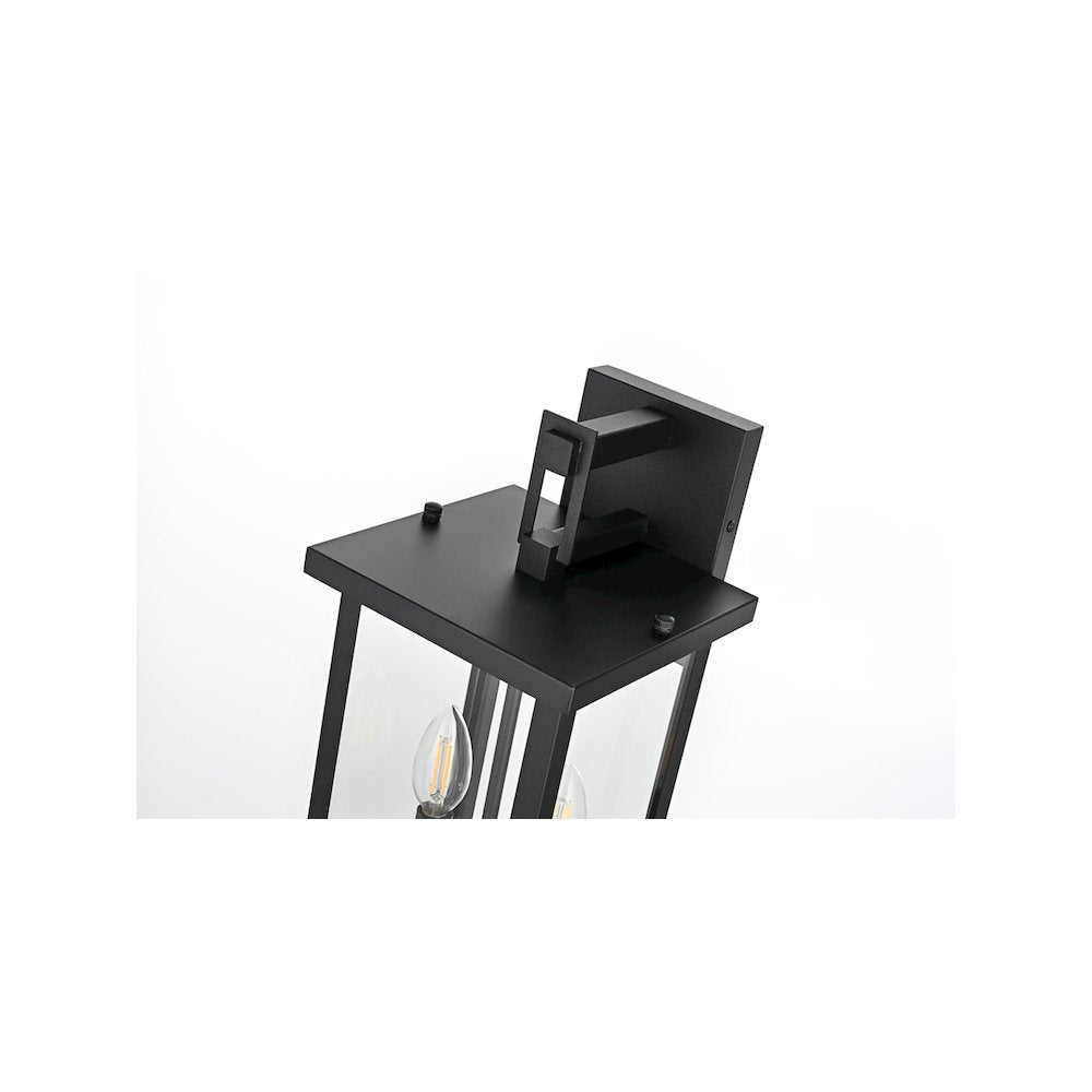 Venango 7 inch Outdoor Pendant in Black