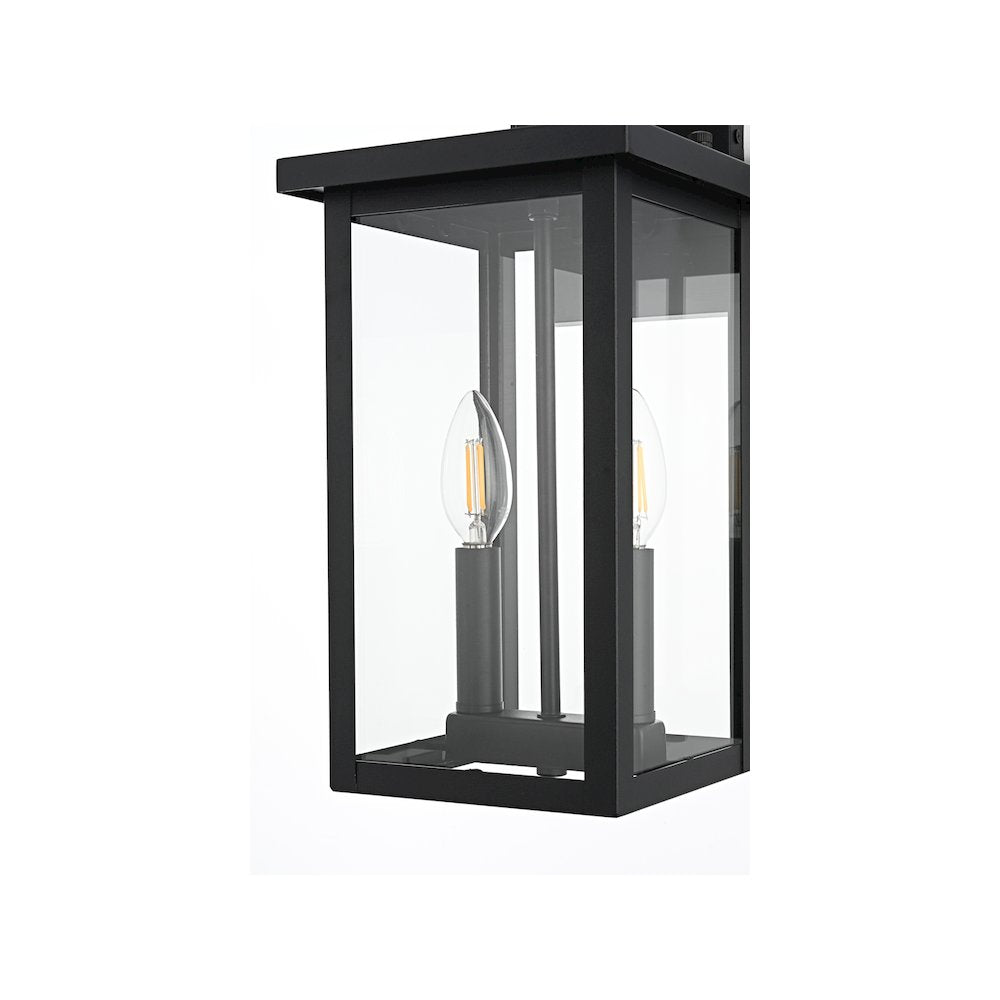 Venango 7 inch Outdoor Pendant in Black