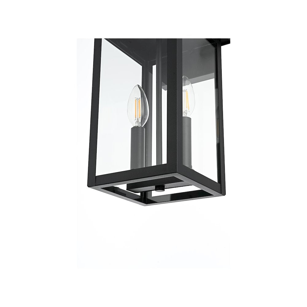 Venango 7 inch Outdoor Pendant in Black