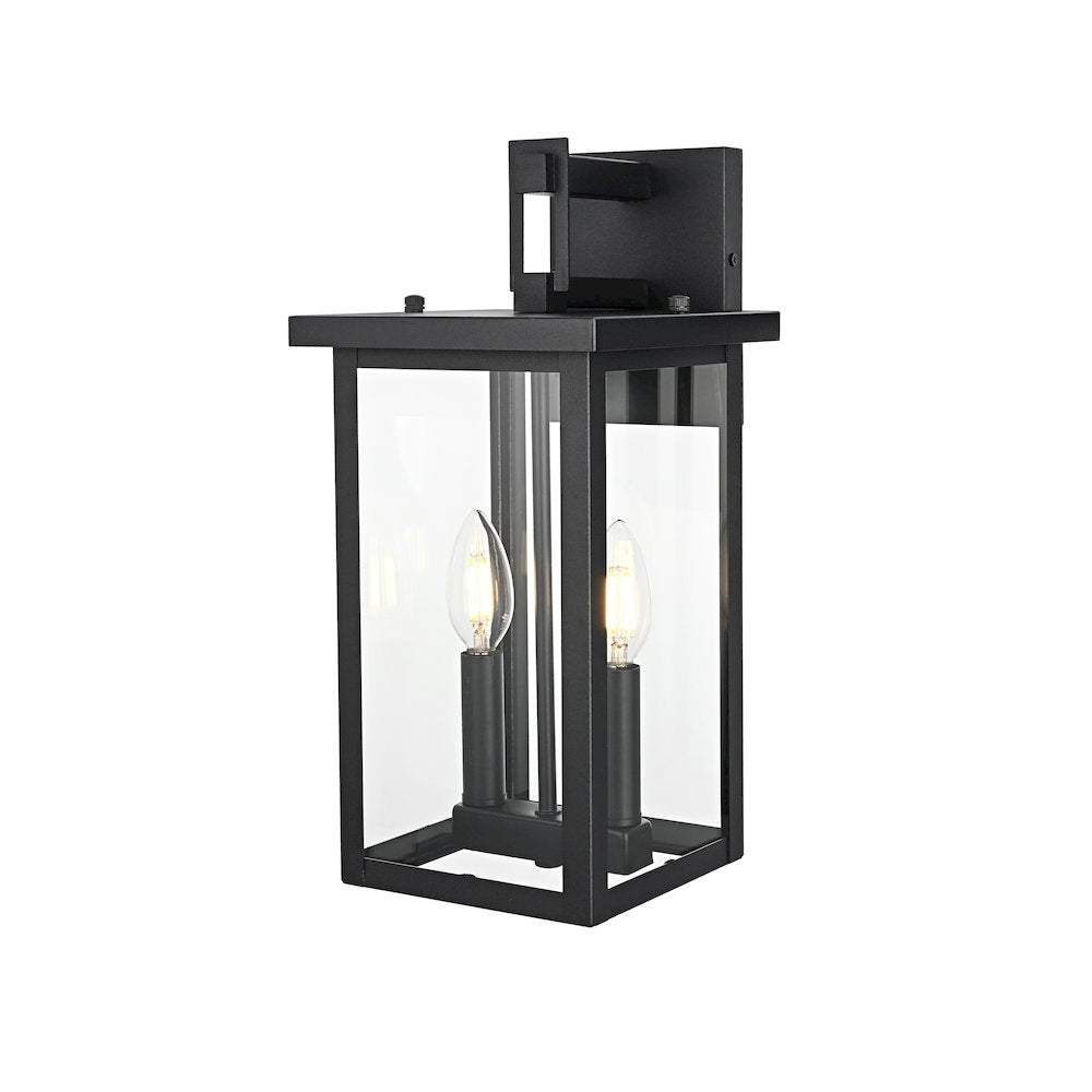 Venango 7 inch Outdoor Pendant in Black