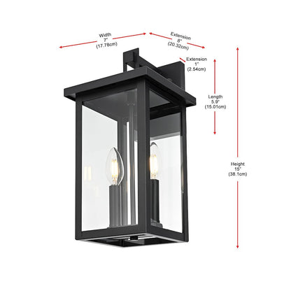 Venango 7 inch Outdoor Pendant in Black